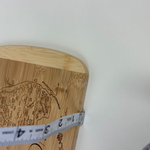 Totally Bamboo Florida Map Etched Wood Cutting Board Kitchen - Picture 15 of 15